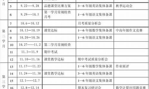 小学教导处工作计划_小学教导处工作及行事历