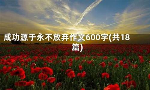 永不放弃作文600字记叙文_永不放弃作文600字记叙文初中